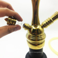 Nouveau Shisha de narguilé en verre doré avec des accessoires entiers de narguilé (ES-HS-006)